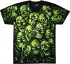 Skull Pile Green - Glow - Liquid Blue